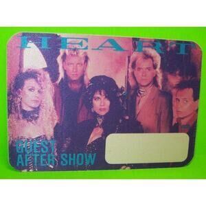 Heart Backstage Pass Original 1985 Rock Concert These Dreams What About Love